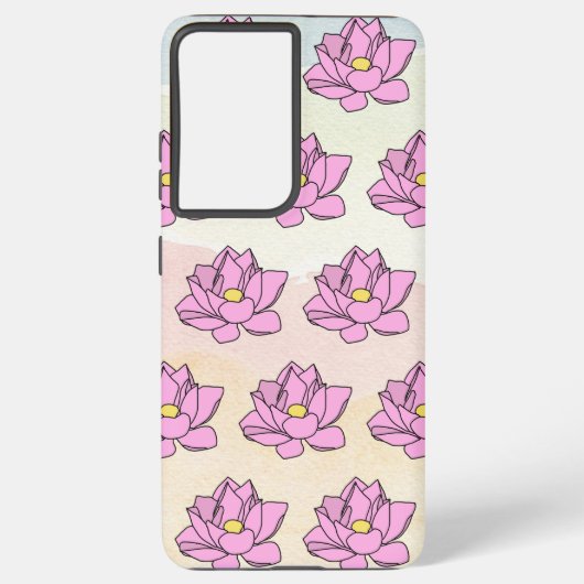 Coque Samsung Galaxy Art rose Lotus (Verso)