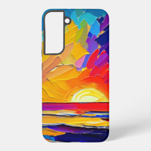Coque Samsung Galaxy Artwork moderne de Sunset Beach Abstrait