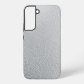 Coque Samsung Galaxy Artwork numérique de texture Rexine argentée (Verso)