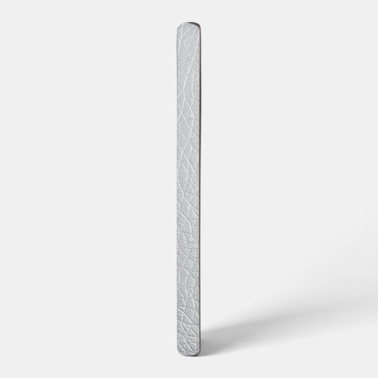 Coque Samsung Galaxy Artwork numérique de texture Rexine argentée (Côté gauche)