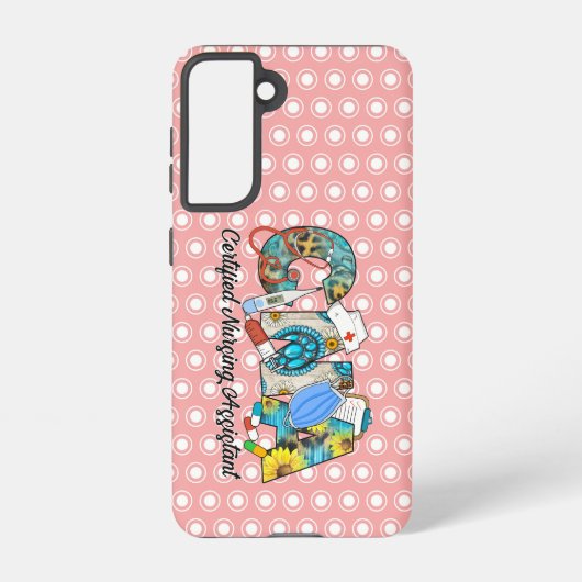 Coque Samsung Galaxy Assistant en soins infirmiers certifié de l'AIIC (Verso)