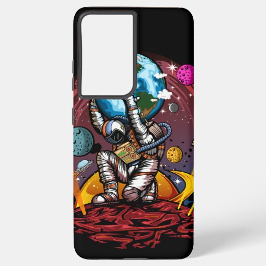 Coque Samsung Galaxy Atlas Space Man (Verso)