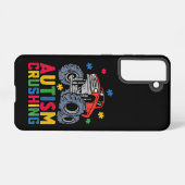 Coque Samsung Galaxy Autisme écrasant Monster Truck Sensibilisation Gar (Verso Horizontal)