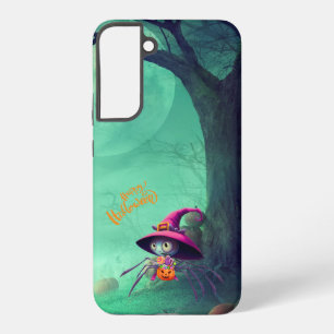 Coque Samsung Galaxy Automne/automne/araignée/sorcière/halloween