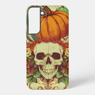 Coque Samsung Galaxy Automne/Automne/Halloween/citrouille/squelette
