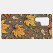 Coque Samsung Galaxy automne feuilles dossier de téléphone cellulaire (Verso Horizontal)