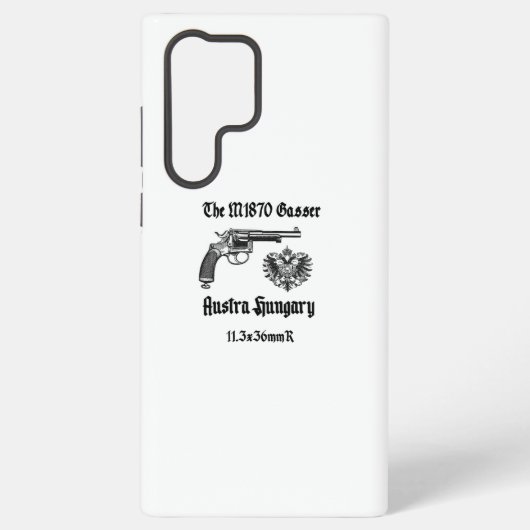 Coque Samsung Galaxy Autriche-Hongrie Gasser revolver WWI (Verso)