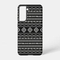 Aztec blanc gris noir Motifs mélangés Motif