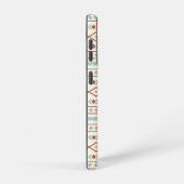 Coque Samsung Galaxy Aztec Formes Motif rouille crème Turquoise (Côté droit)