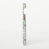 Coque Samsung Galaxy Aztec Formes Motif Rusts Crème Turquoise-Bleu (Côté gauche)