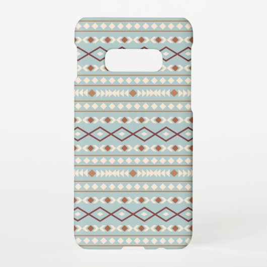 Coque Samsung Galaxy Aztec Formes Motif Rusts Crème Turquoise-Bleu (Dos)