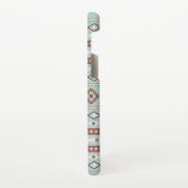 Coque Samsung Galaxy Aztec Mixte Motif Motif Rusts Crème Bleu (Côté gauche)