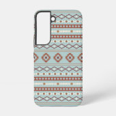 Coque Samsung Galaxy Aztec Mixte Motif Motif Rusts Crème Bleu (Verso)