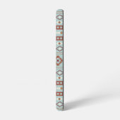 Coque Samsung Galaxy Aztec Mixte Motif Motif Rusts Crème Bleu (Côté gauche)