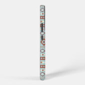 Coque Samsung Galaxy Aztec Mixte Motif Motif Rusts Crème Bleu (Côté droit)