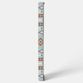 Coque Samsung Galaxy Aztec Mixte Motif Motif Rusts Crème Bleu (Côté gauche)