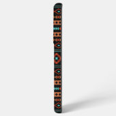 Coque Samsung Galaxy Aztec Rusts Turquoise Noir Motifs mélangés Motif (Verso Horizontal)