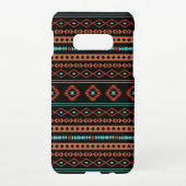 Coque Samsung Galaxy Aztec Rusts Turquoise Noir Motifs mélangés Motif (Dos)