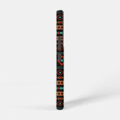 Coque Samsung Galaxy Aztec Rusts Turquoise Noir Motifs mélangés Motif (Côté droit)