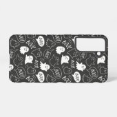 Coque Samsung Galaxy B&W Cute Doodle Halloween Motif (Verso Horizontal)