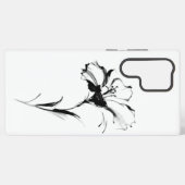 Coque Samsung Galaxy B&W Flower (Verso Horizontal)
