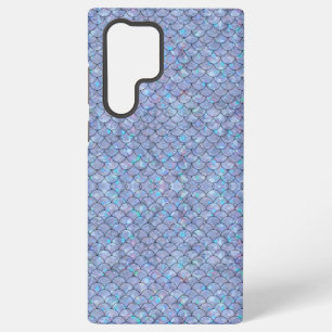 Coque Samsung Galaxy Balances de poissons de sirène bleu Holographique