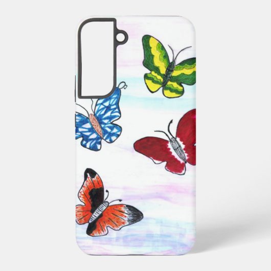 Coque Samsung Galaxy "Balise Papillon" (Verso)