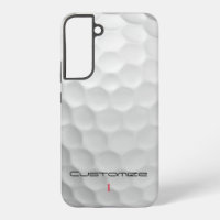 Balle de golf blanche texturée avec nom et numéro