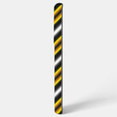 Coque Samsung Galaxy Bandes arc-en-ciel blanc jaune (Verso Horizontal)