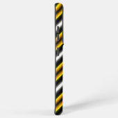 Coque Samsung Galaxy Bandes arc-en-ciel blanc jaune (Côté droit)