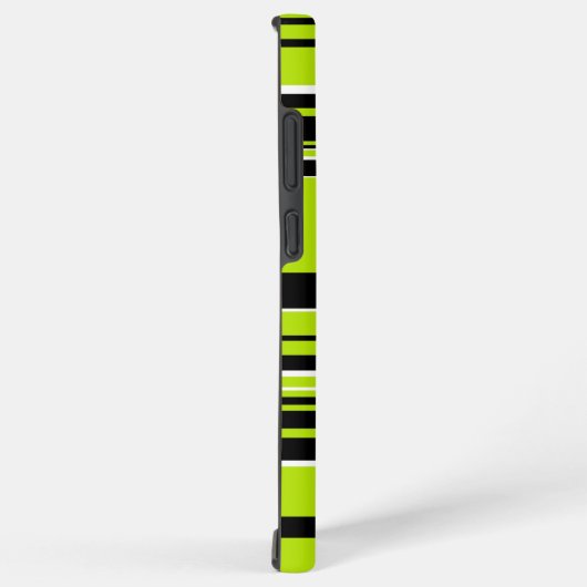 Coque Samsung Galaxy Bandes complexes - Vert citron (Côté droit)