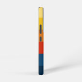 Coque Samsung Galaxy Bandes de coucher de soleil rétroactives avec nom (Côté droit)