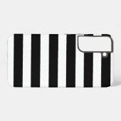 Coque Samsung Galaxy Bandes noires et blanches (Verso Horizontal)