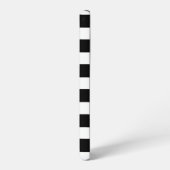 Coque Samsung Galaxy Bandes noires et blanches (Côté gauche)