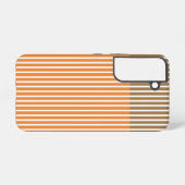 Coque Samsung Galaxy Bandes orange Brown (Verso Horizontal)