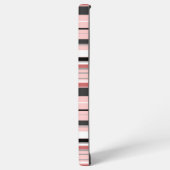 Coque Samsung Galaxy Bandes roses gris mignonnes (Côté gauche)