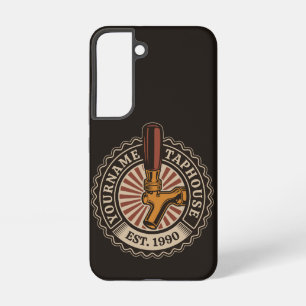 Coque Samsung Galaxy Bar à bière artisanale personnalisé NOM Brasserie