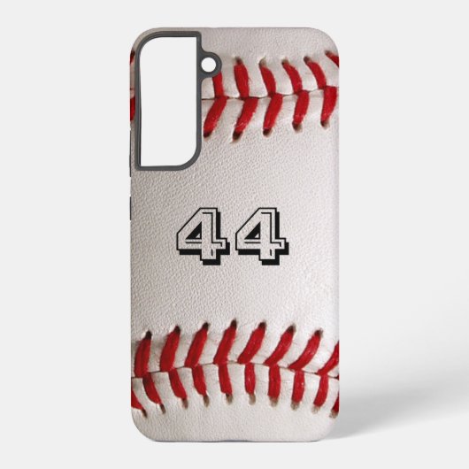 Coque Samsung Galaxy Baseball avec numéro personnalisable (Verso)