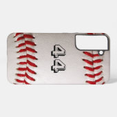 Coque Samsung Galaxy Baseball avec numéro personnalisable (Verso Horizontal)