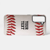 Coque Samsung Galaxy Baseball avec texte personnalisable (Verso Horizontal)