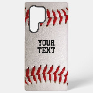 Coque Samsung Galaxy Baseball Softball Couture de Texte Personnalisé