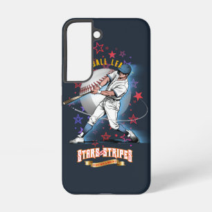 Coque Samsung Galaxy Baseball Stars & Stripes (Mode sombre)