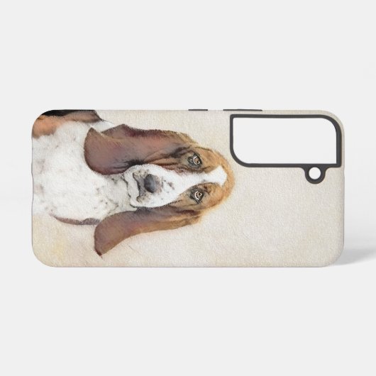 Coque Samsung Galaxy Basset Hound Peinture - Cute Original Chien Art (Verso Horizontal)