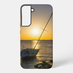 Coque Samsung Galaxy Bateau à voile naufragé au coucher du soleil Gulf