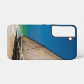 Coque Samsung Galaxy Bateau de pêche traditionnel sur la plage (Verso Horizontal)