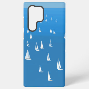 Coque Samsung Galaxy Bateaux à voile en mer bleu profond - Régate Voili