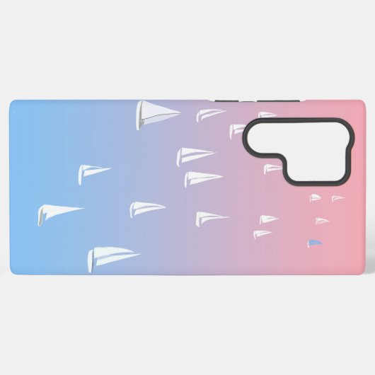 Coque Samsung Galaxy Bateaux à voile sur l'océan (Verso Horizontal)