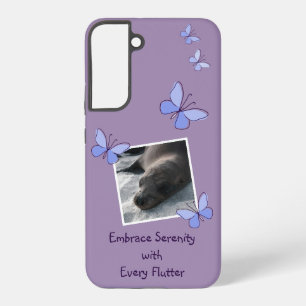 Coque Samsung Galaxy Batterie papillon photo personnalisée