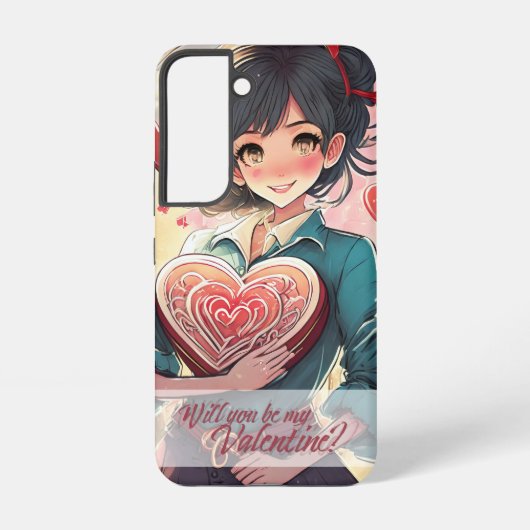 Coque Samsung Galaxy Be My Valentine in Manga Style 31470 (Verso)