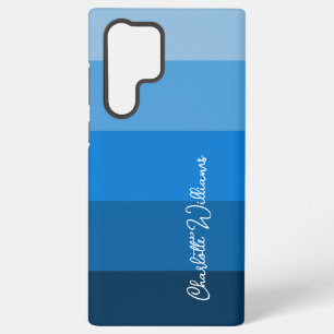 COQUE SAMSUNG GALAXY BEAU COULEUR BLEU STRIPE LINE NOM DU MOTIF